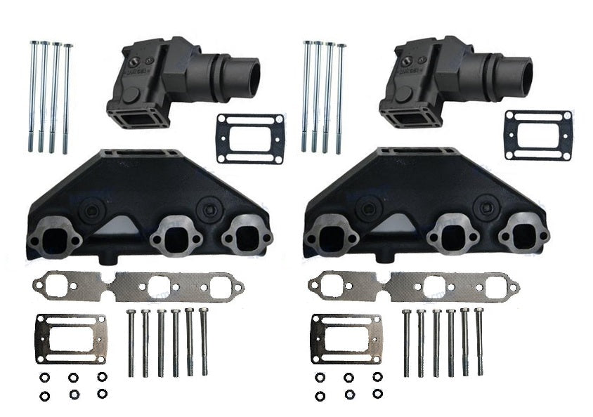 Volvo Penta V6 4.3L Manifolds & Standard Risers (7.8") Kit RECMAR