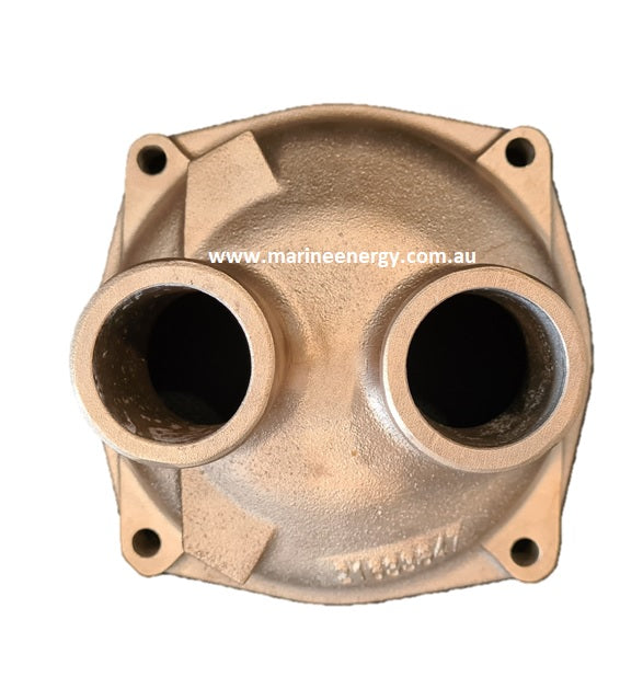 Volvo Penta D6 Aftercooler End Cover 21653647 Replacement in Bronze