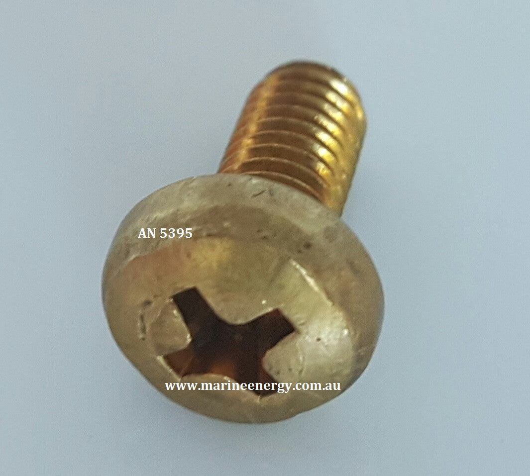 Screw, Brass M5 x 8 UNI7687 (Cam AN6244) AN 5408