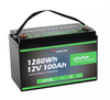 Marine LiFePO4 12v100ah Lithium Ion BMS Deep Cycle Battery with Bluetooth
