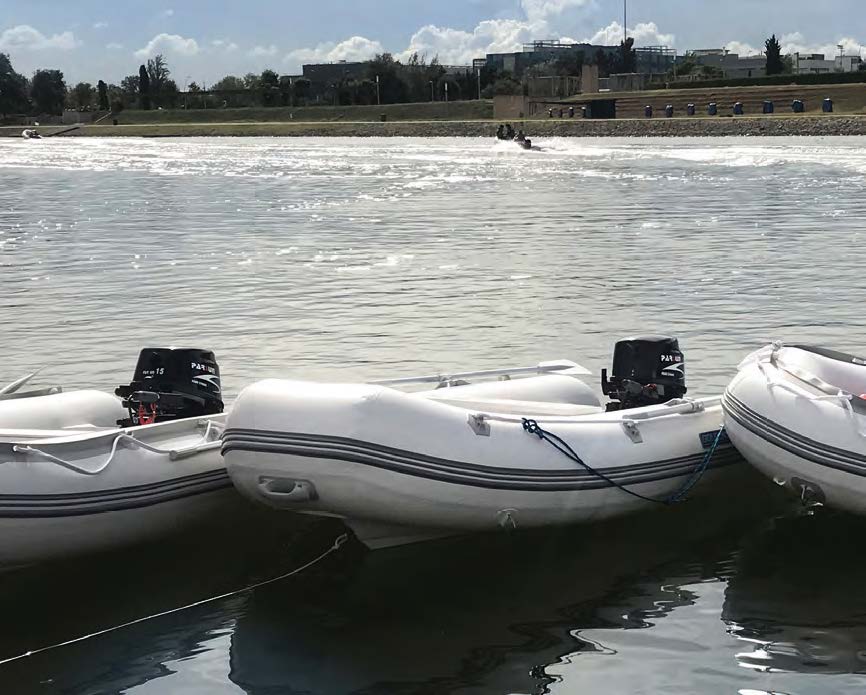 Tender RIB: 2.75m Inflatable Boat (PVC) with Fibreglass Hull for 8HP Motors X275D